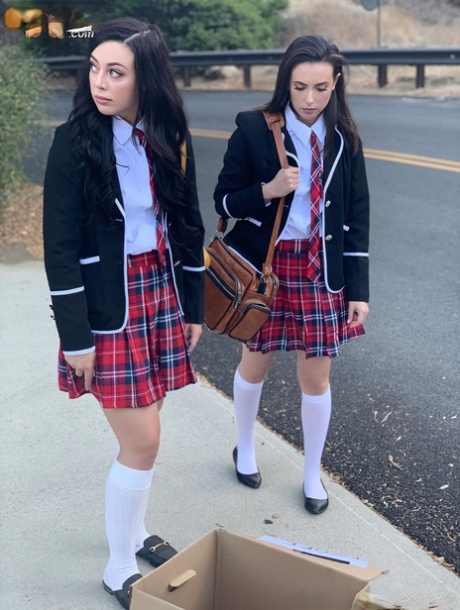Naughty schoolgirls suck off a big black cock after consulting the Ouija board