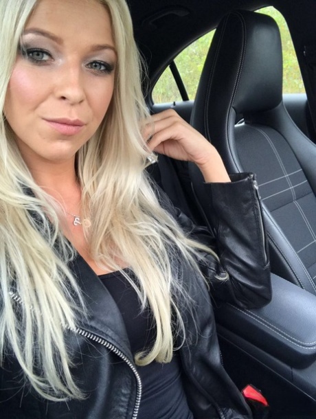 Blonde amateur from Slovenia takes safe for work selfies in a few outfits