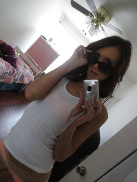 Hot MILF with tight body Katie Jordin makes self shorts to tease ex boyfriend