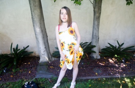 Horny teen Alice Merchesi sneaks into her stepdad's room & enjoys his big cock