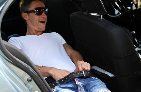 Hot teen Megan gives a POV blowjob while showing her tits in cottage country