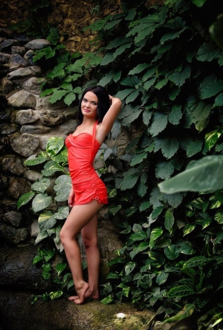 Brunette beauty shows her tiny tits & big booty in her selfie compilation