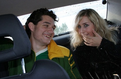 Blonde girl does hardcore anal in an abandoned building with strangers