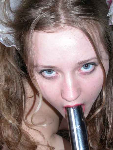 Barely legal teen Anya undresses in her bedroom and masturbates with a toy