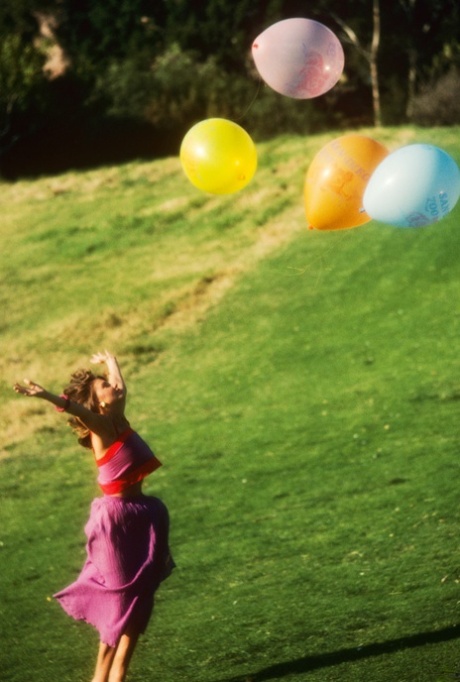 Chesty mature beauty Debbie Boostrom shows her big tits wherever she goes