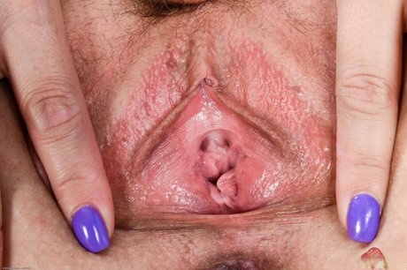 Thick female Miss MelRose plays with her twat with painted fingernails