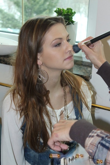 Hot girlfriends undress each other to enjoy a sexy lesbian play time