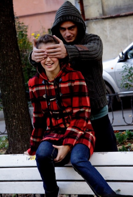 Thin teen goes pussy to mouth with a large penis in cute socks