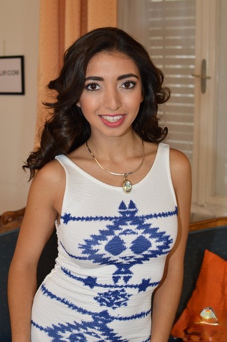 Amateur Latina Frida Sante spreads pussy lips in thong while showing big tits