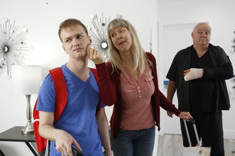 Busty mature maid Dee Williams shows her big tits and gets fucked hardcore