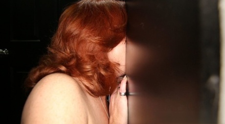 Flaming hot mature Redd sucks back 16 gooey loads in first time gloryhole vid