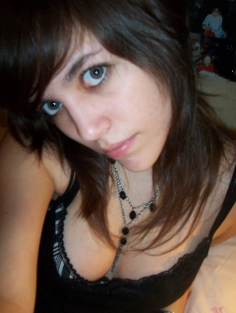 An ex girlfriend of mine took these selfies of her big tits some time ago