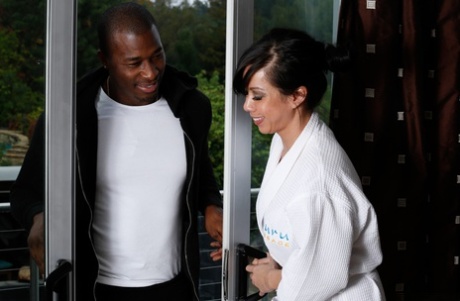 Busty Asian girl Kimmy Lee gives amazing sex massage and gets creampied by bbc