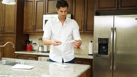 Big eyed brunette Ella Knox frees big tits for family member massage & boff