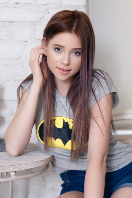 Innocent looking teen Margarita makes her nude debut in canvas sneakers