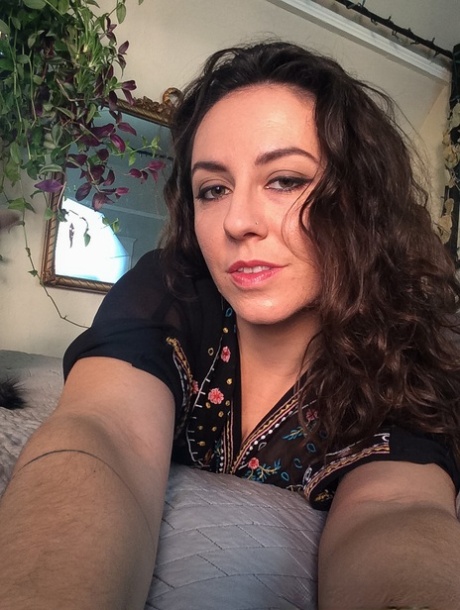 Gorgeous amateur Nikki Silver shows off her hairy pussy in panties