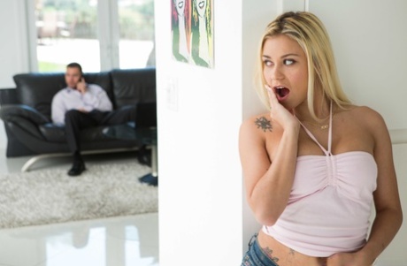 Horny busty Marsha May writes fucking instructions on her ass to get anal bang