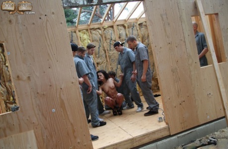 Secy black girl Teanna Trump gangbanged during construction of new home