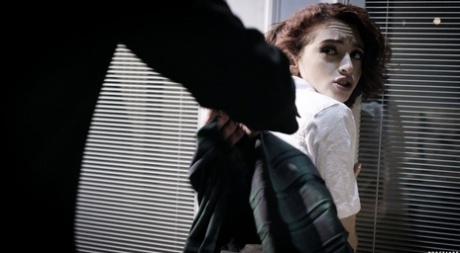 Redhead teen Lola Fae participates in hardcore anal with her stepdad