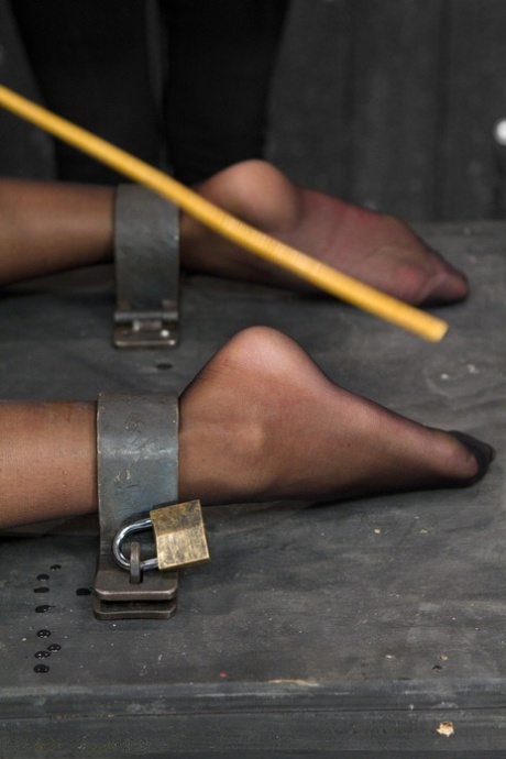 Dommes Mz Berlin & Asa Archer anal toy tied-up Cassandra Nix in hot BDSM sex